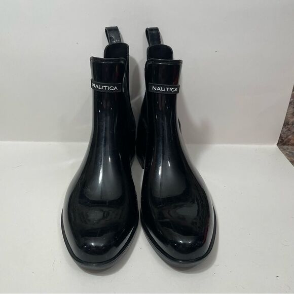 Nautica Black Ankle Length Rain Boots - Picture 3 of 8